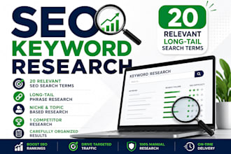 do SEO research and find long tail keywords