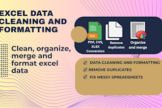 clean, format, and remove duplicates from excel data