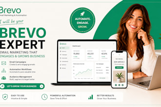 setup brevo email marketing, automation, brevo expert, brevo landing page