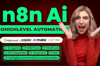 do n8n ai automation, n8n workflow, n8n ai agent, gohighlevel automation expert