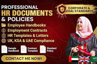 draft professional employee handbooks, corporate policies, and HR contracts