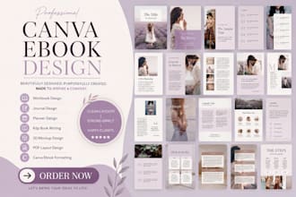ebook canva, airbnb ebook, canva workbook, canva ebook design