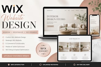 be your wix website expert, create wix website
