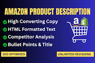 write high converting SEO amazon product descriptions