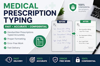 transcribe medical prescription accurately