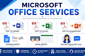 convert pdfs to various formats including word, google docs, and typing