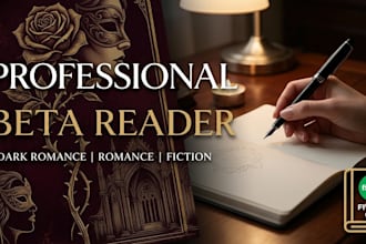 be your professional dark romance and romance beta reader