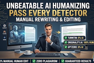 professionally edit, copywrite, and humanize your ai content
