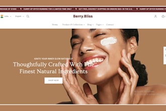 design beauty website beauty shopify store skincare store beauty shopify website