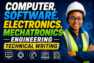 computer, software, electronics mechatronics engineering technical writing