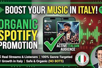 do organic spotify music promotion in italy