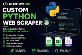 build a custom python web scraper for any website