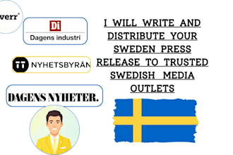 write and distribute your sweden press release to trusted swedish media outlets