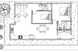 technical drawing in autocad architecture and design