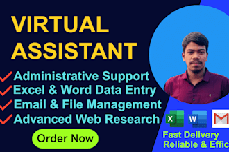 be your professional virtual assistant for administrative tasks and web support