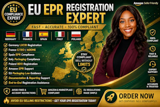 handle epr registration and compliance for germany, france, italy, spain