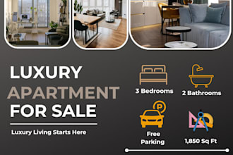 professional real estate social media post design in canva