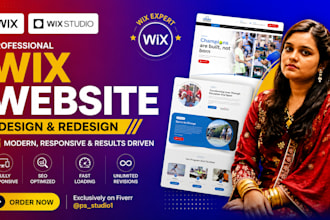 design a responsive wix website or wix website redesign