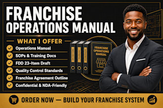 create franchise operations manual and disclosure document