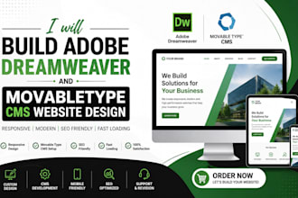 build adobe dreamweaver and movabletype cms website design