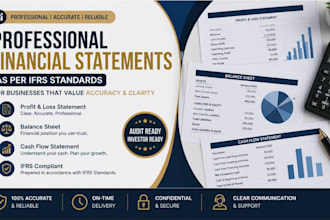 prepare professional ifrs financial statements