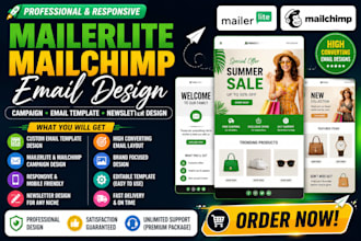 design mailerlite mailchimp campaign email template newsletter design