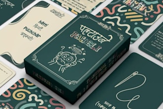 design language learning, educational, flashcards, word guessing and card games