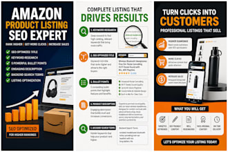 create amazon SEO product listings