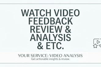 watch and review your youtube video
