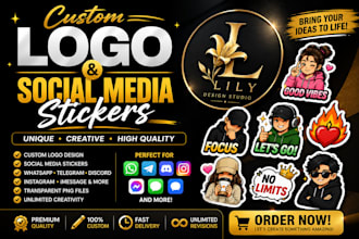 create custom logo, whatsapp stickers, and sticker packs