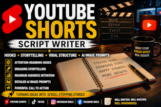 write engaging youtube shorts storytelling scripts