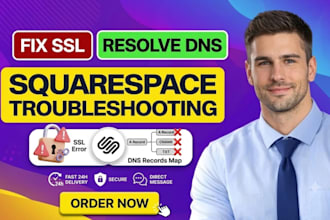 fix squarespace ssl certificate dns records domain mapping troubleshooting