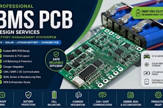design battery management system bms pcb ev lithium solar charger battery pcb