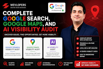 do complete google search, maps and ai visibility audit