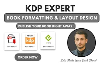 book formatting and layout design for print and kindle