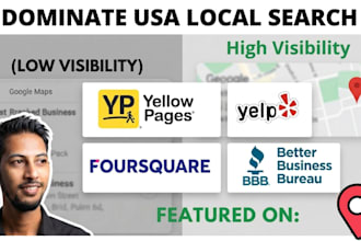 do 15 manual USA local citations for your business for rank on google