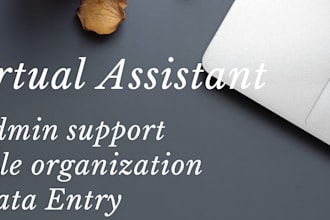 be your remote virtual assistant for administrative support