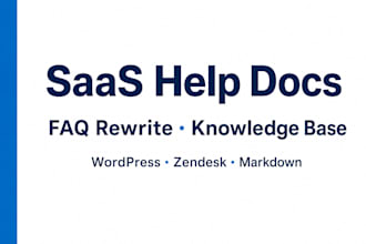 rewrite your saas faq and help docs for wordpress or zendesk