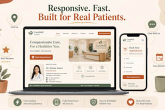 design a doctor, medical, or healthcare clinic website