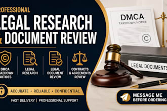 do legal research and review legal documents professionally