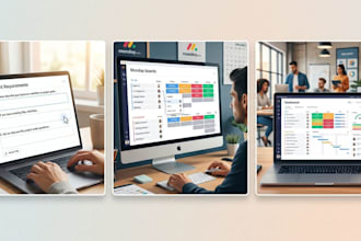 set up monday com workspaces and project boards