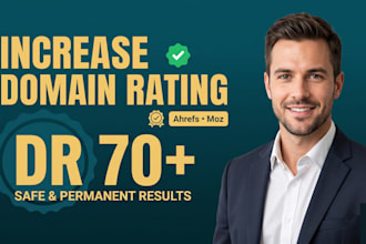 increase ahrefs DR, ur and moz da using high quality backlinks