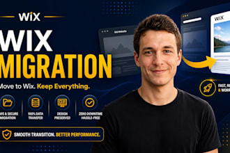 migrate, clone, transfer your wordpress, webflow, weebly to wix website