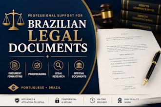 prepare, review and format brazilian legal and official documents