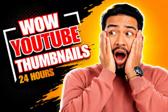 design viral youtube thumbnails or eye catching mrbeast style