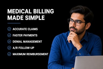 be your medical biller for medical billing, rcm, credentialing and claim support