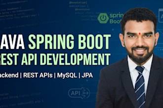 develop java spring boot rest apis and backend applications