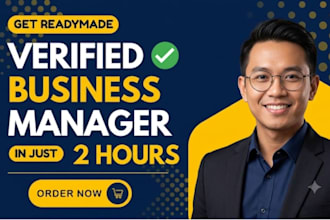 create fresh verified fb business manager and ads account