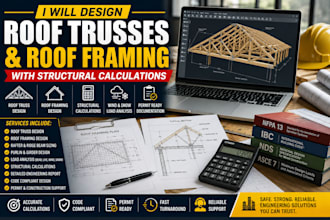 design roof trusses and roof framing with structural calculations