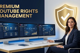 set up and manage youtube cms, content id, mcn, and copyright monetization